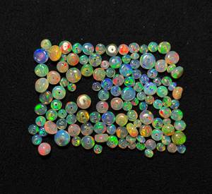 Perles d'opale éthiopienne naturelle, pierres précieuses en vrac, vente en gros de bijoux - Product Image 3