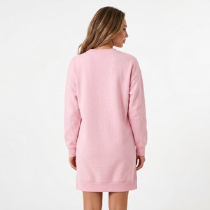 Robe sweat-shirt oversize pour femme, logo personnalisé, manches longues, molleton épais, streetwear décontracté, fournisseur de vêtements en gros - Product Image 6