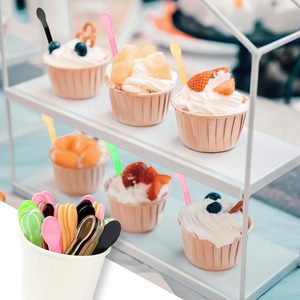 Home Richfull - Cucharas de Degustación Desechables Ecológicas, Biodegradables, Libres de BPA, Impermeables, de Plástico, Mini, para Postres, Helados - Product Image 6