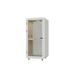 SOLO Hipod Aluminum Frame Indoor Office Pods Soundproof Booths with LED Lighting for Home or Office Use and <b>Privacy</b> Features - Product Image 2
