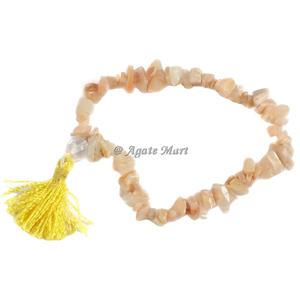 Chip Natural Stone Rainbow Moonstone Chips Stones <b>Bracelet</b> Fluorite Moonstone Gemstone Elastic <b>Bracelet</b> <b>for</b> <b>Women</b> - Product Image 3