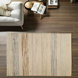 Alfombra moderna de algodón geométrica hecha a mano de alta calidad tejida a mano para dormitorio y uso doméstico para picnics - Product Image 1