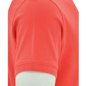 Polo de Manga Corta para Hombre, Color Coral, Tejido Piqué, Corte Regular, Estilo Casual - Product Image 4