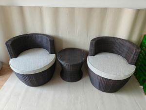 KD Modern PE Wicker and Rattan Outdoor Sofa Set with Comfortable Chairs for Hotel Use Durable Garden Furniture From Vietnam - Product Image 2