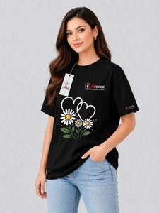 เสื้อยืดผู้หญิงขายดี ผ้าฝ้ายนุ่ม สวมใส่สบาย แฟชั่นทันสมัย พร้อมบริการสร้างแบรนด์ส่วนตัว รับผลิตแบบ OEM โรงงานผลิตโดยตรง สนับสนุนการผลิต - Product Image 1