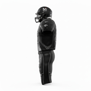 Wholesale Custom Football Uniforms American Style Sublimated Teamwear Moisture Wicking Quick Dry Short Jersey <b>Pants</b> Sports Set - Product Image 4