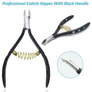 Professional High Quality Stainless Steel Black & Gold Cuticle Nipper Best Nail Nipper for Manicure Pedicure Ingrown Removal - Product Image 5