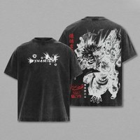 T-shirt vintage surdimensionné pour homme, imprimé sur mesure, design vierge, délavé à l'acide, 100% coton lourd (220g), anti-plis