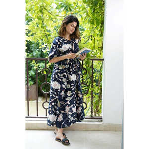 Sale <b>Wilderness</b> Blossom Kaftan Casual Dresses for <b>Women</b> - Product Image 3