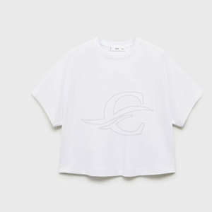 Top Selling Summer Eco-Friendly Women's T-Shirt Custom Logo Printing <b>Round</b> Neck Short Sleeve 100% Cotton Breathable - Product Image 5