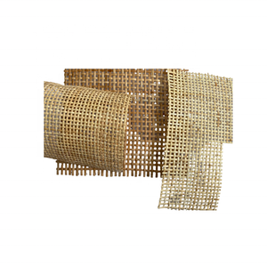 Rotin carré ouvert blanchi flexible pour dossier de chaise, inserts de placard, décor de cloison et revêtement mural - Product Image 4