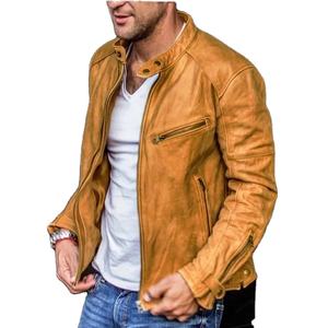 2025 personnalisé homme vestes vêtements vêtements décontractés nouveauté hommes vestes haute qualité Design de mode veste en cuir pour homme - Product Image 3