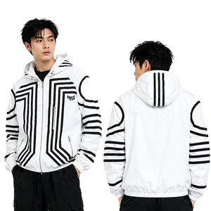 Rainbow <b>Spray</b> Custom Windproof Casual Blank Rain Y2k Style Jacket Outdoor Windbreaker Parka Baggy Windbreaker Jacket for Men USA - Product Image 1