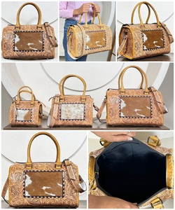 Bolsa de Viaje Grande de Cuero Repujado a Mano, Lista para Enviar, Precio al por Mayor, para Mujer, Bolsa de Cuero Vacuno, Bolsa de Viaje Tipo Duffel, Bolsa Cruzada de Diseñador - Product Image 3