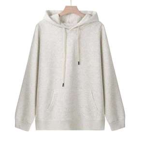 WX641251 Fashion Woven Loose Fit Hoodie Sweatshirt <b>Extra</b> <b>Large</b> Custom Logo <b>Print</b> Unisex Plain Color for Men and Women - Product Image 2