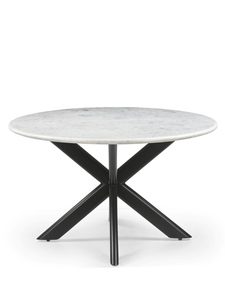<b>White</b> <b>Marble</b> <b>Round</b> <b>Dining</b> <b>Table</b> Folding Lex <b>Table</b> - Product Image 2