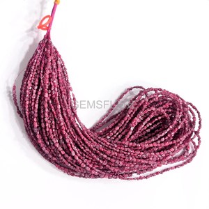 Cuentas de diamante rosa natural, pequeñas cuentas de diamante rosa sin cortar de 2-3.5MM, cuentas de diamante en bruto, pepitas de diamante para la fabricación de joyas. - Product Image 2
