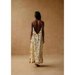 Robe longue tie-dye pour femme, bretelles spaghetti, col en V, sans manches, robe de plage estivale - Product Image 5