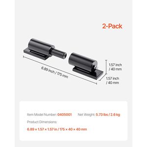 Cerniere per cancelli a barilotto da 7 pollici, resistenti, con capacità di carico di 900 libbre, saldate con ingrassatore Z, per cancelli a battente di rimorchi (confezione da 2) - Product Image 6