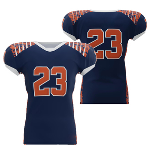 Maillot de football américain de haute qualité couleur moutarde unie à manches courtes respirant 100% polyester maille unisexe - Product Image 5