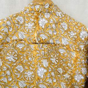 Chaqueta de algodón acolchada vintage hecha a mano, chaqueta de algodón vintage Jaipuri de manga larga - Product Image 4