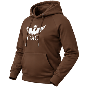 Sweat-shirt à capuche unisexe marron chocolat pour l'hiver, avec poche kangourou, cordon de serrage, manches longues, décontracté, sérigraphié - Product Image 5