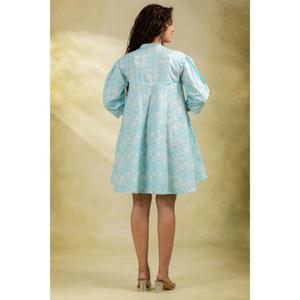 Vestido Corto de Algodón para Mujer, Estilo Bohemio, Mini Vestido Elegante, Atuendo Casual de Verano, Cómodo para Uso Diario - Product Image 4