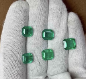 Esmeralda Natural de Zambia de Primera Calidad, Verde Intenso, Piedra Preciosa Suelta para Joyería, Suministro al por Mayor - Product Image 6