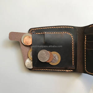 Custom Crazy Horse Leather <b>Wallet</b> Engraved <b>Card</b> With Flip Coin Pocket Gift For Him Her CHW-0077 - Product Image 6