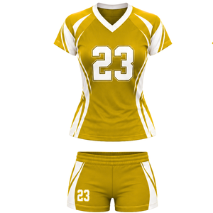 Custom <b>Ladies</b> Sports Uniform Set V Neck Athletic <b>Jersey</b> with Matching Elastic Waist <b>Shorts</b> <b>for</b> Team Practice Professional - Product Image 1