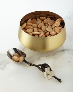 Nouveauté Bol à condiments en acier inoxydable Marzell avec pieds dorés pour un service élégant des sauces et des trempettes - Product Image 3