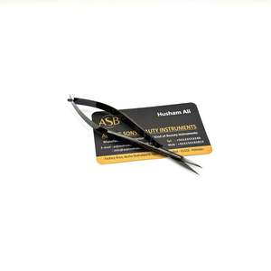 Tijeras de Acero Inoxidable Negro con Resorte, Hoja Recta, Logotipo Personalizado, Instrumento de Belleza, Tijeras Profesionales para Salón - Product Image 3