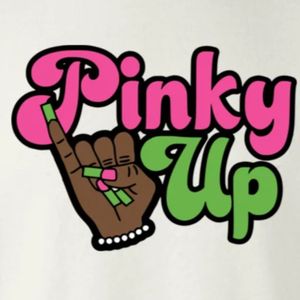 Sweat-shirt à col rond graphique Pinky Up blanc, manches longues, poignets côtelés, décontracté, en polaire pour femme, style streetwear tendance - Product Image 6