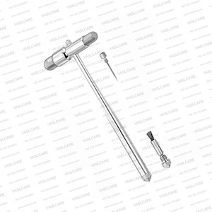 Marteau de réflexe de Buck, 7 pouces de long, manuel, en acier inoxydable, réutilisable, outil neurologique pour l'évaluation sensorielle des tests des tendons profonds, Vaslcare - Product Image 4
