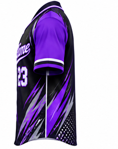 Nuevo Diseño de Camiseta de Béisbol Personalizada de Manga Corta, Uniforme Deportivo Unisex de Poliéster con Bordado, Uniforme de Béisbol Transpirable al por Mayor - Product Image 2