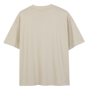 Camiseta Formal de Algodón 100% para Hombre, con Estampado de Letras Bordadas, Manga Corta, Corte Holgado - Product Image 5