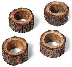 Handmade Wooden Napkin Holder Natural Solid Wood Table Napkin Stand for Dining Table Kitchen Restaurant Decor - Product Image 2