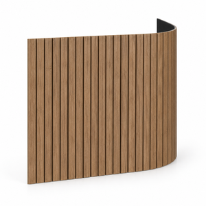 Panel Tambour de Madera Maciza Moderna para Muebles de Cocina, Acabado Natural, Diseño de Madera, Estilo Contemporáneo, Panel Flexible de Madera Maciza - Product Image 1