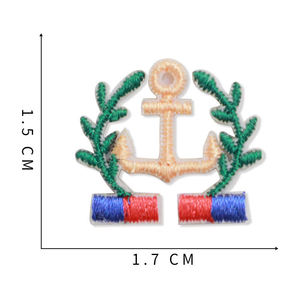 Custom Wholesale Embroidery Patches Iron On Butterfly Badge 3D Embroidered Fabric Patch for Hats Caps Bags <b>Jackets</b> DIY OEM ODM - Product Image 2