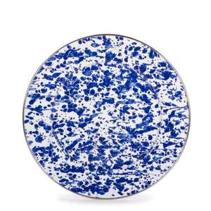 Assiette de présentation de luxe en métal émaillé vert sarcelle effet marbre, ronde de 13 pouces, en acier inoxydable, pour la décoration de table de mariage, événement ou fête - Product Image 5