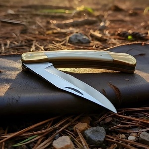 Couteau pliant de luxe fait main en acier D2, couteau de chasse personnalisé, couteau de poche EDC, logo personnalisé ODM, lame tranchante comme un rasoir, fournisseur en gros USA UE - Product Image 2