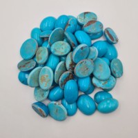 Turquoise naturelle iranienne, cabochons de pierres précieuses de formes variées, pierres précieuses en vrac pour la fabrication de bijoux