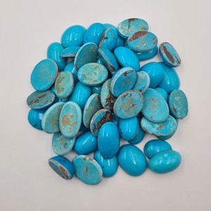 Turquoise naturelle iranienne, cabochons de pierres précieuses de formes variées, pierres précieuses en vrac pour la fabrication de bijoux - Product Image 4
