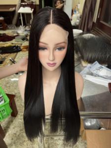 วิกผมคนทรงตรงมีโครงหนา180% 4x4วิกผมยาวแบบสองชั้นทำจากผมคนเวียดนามเกรด12A - Product Image 5