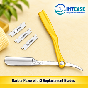 Ensemble de rasoirs de barbier professionnels en acier inoxydable, rasoir droit avec lames remplaçables pour le soin masculin - Product Image 2