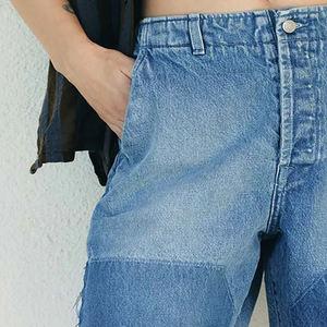 Vêtements décontractés pour les acheteurs en gros, prix d'usine avantageux avec logo, shorts en jean vintage 2026 pour femmes, confort moderne - Product Image 2