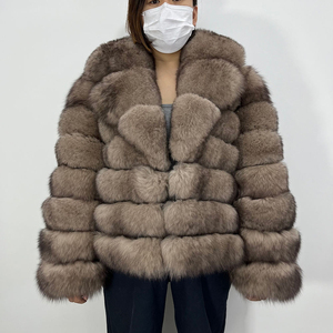 Abrigo de Piel Sintética de Visón para Mujer, Cuello en V, Manga Larga, Cálido, para Invierno, Color Sólido, Elegante y a la Moda - Product Image 2