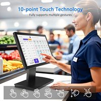 Monitor POS Popular 2026 con Pantalla Táctil Dual o Individual, Sistema Todo en Uno para Punto de Venta con Windows y Android