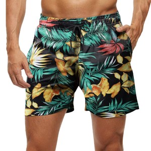 Wholesale <b>Mens</b> Swim <b>Trunks</b> Quick Dry Swimming Shorts Breathable Beach Surfing Board swim shorts with drawstring - Product Image 1