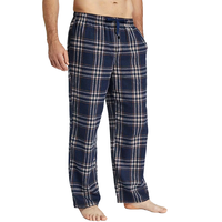 Piyama Pria Tanpa Lengan Bahan Katun 100% Bordir Flanel Kasual Seksi, Celana Pendek, Piyama Panjang, Kain Bernapas, Buatan Khusus